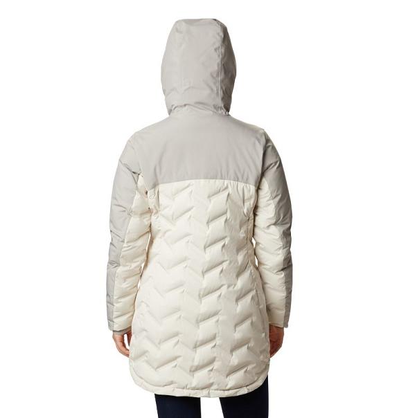 Columbia Mountain Croo Down Jacket White Grey For Women's NZ17406 New Zealand